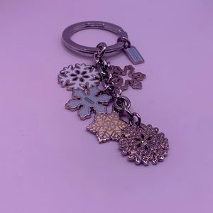 New Coach Super Bling Snowflake Keychains